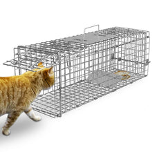 Load image into Gallery viewer, Humane Live Animal Rodent Cage Collapsible Galvanized Wire