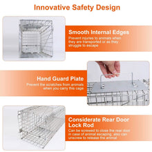 Load image into Gallery viewer, Humane Live Animal Rodent Cage Collapsible Galvanized Wire