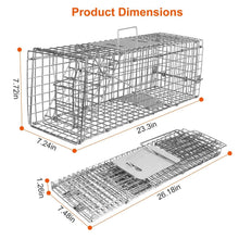 Load image into Gallery viewer, Humane Live Animal Rodent Cage Collapsible Galvanized Wire
