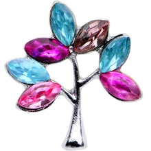 Load image into Gallery viewer, 16G 1/4 Pink Blue Gem Joyful Tree Cartilage Tragus Earring