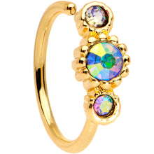 Load image into Gallery viewer, 5/16 Aurora CZ Gem Gold IP Fashion Fusion Seamless Circular Ring