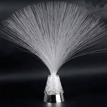 Load image into Gallery viewer, Ice Fiber Optic Light with Color-changing Crystal Base