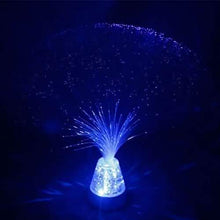 Load image into Gallery viewer, Ice Fiber Optic Light with Color-changing Crystal Base