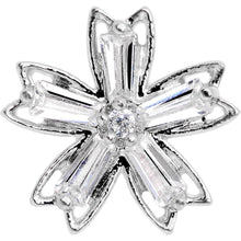 Load image into Gallery viewer, Clear CZ Gem Lil Lily Cartilage Tragus Earring