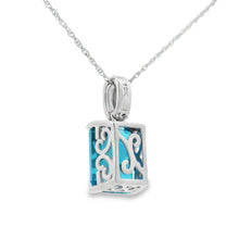 Load image into Gallery viewer, London Blue Topaz Fashion Pendants 10KT White Gold