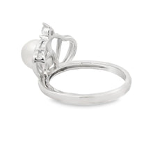 Load image into Gallery viewer, FW Pearl Cubic Zirconium Ring Sterling Silver