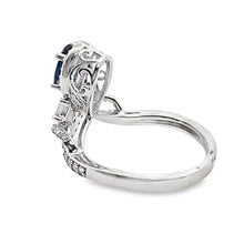 Load image into Gallery viewer, Natural 1.48ct Sapphire Diamond Ring 10KT White Gold