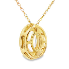 Load image into Gallery viewer, Rose Quartz Diamond Fashion Pendants 10KT Yellow Gold