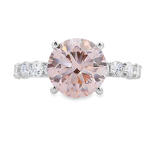 Load image into Gallery viewer, 3.50ct Lab Grown Diamond Eng Only 14KT White Gold