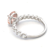 Load image into Gallery viewer, 3.50ct Lab Grown Diamond Eng Only 14KT White Gold