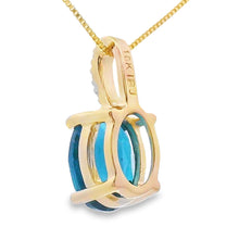 Load image into Gallery viewer, London Blue Topaz Fashion Pendants 10KT Yellow Gold