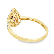 Load image into Gallery viewer, .98ct Amethyst Diamond Ring 14KT Yellow Gold