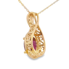 Load image into Gallery viewer, 1.61ct Garnet Diamond Fashion Pendants 14KT Yellow Gold