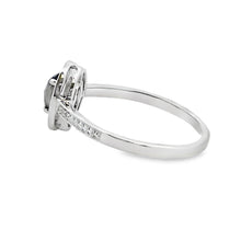 Load image into Gallery viewer, Genuine .55ct Onyx Diamond Ring 10KT White Gold