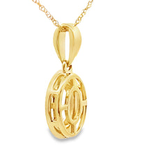 Load image into Gallery viewer, Rose Quartz Diamond Fashion Pendants 10KT Yellow Gold