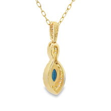 Load image into Gallery viewer, Sapphire Diamond Fashion Pendants 10KT Yellow Gold