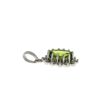 Load image into Gallery viewer, .96ct Peridot Diamond Fashion Pendants 10KT White Gold