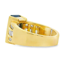 Load image into Gallery viewer, .80ct Tanzanite Diamond Ring 18KT Yellow Gold