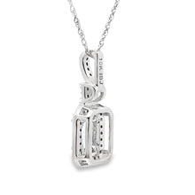 Load image into Gallery viewer, Aquamarine Diamond Fashion Pendants 10KT White Gold
