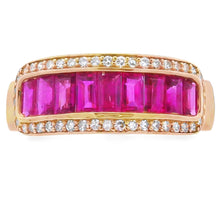 Load image into Gallery viewer, 1.10ct Ruby Diamond Ring 10KT Yellow Gold