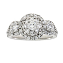 Load image into Gallery viewer, 1.50ct Diamond 3 Stone Ring 14KT White Gold