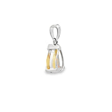 Load image into Gallery viewer, Genuine .70ct Citrine Fashion Pendants 10KT White Gold