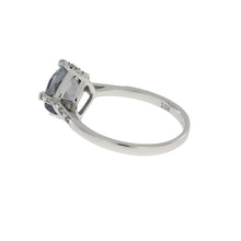Load image into Gallery viewer, 1.25ct Mystic Fire Topaz Diamond Ring 10KT White Gold