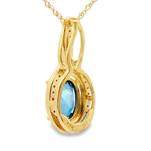 Load image into Gallery viewer, London Blue Topaz Fashion Pendants 10KT Yellow Gold