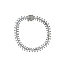 Load image into Gallery viewer, Cubic Zirconium Tennis Bracelet Sterling Silver