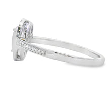 Load image into Gallery viewer, .44ct Rose Quartz Diamond Ring 10KT White Gold