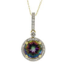 Load image into Gallery viewer, Mystic Fire Topaz Fashion Pendants 14KT Yellow Gold