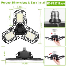 Load image into Gallery viewer, iMounTEK E26 /E27 80W 7000LM 6500K LED Garage Ceiling Light