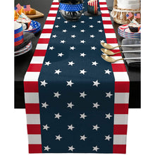 Load image into Gallery viewer, Independence Day 4th of July Table Runner Dresser Scarves