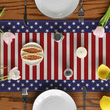 Load image into Gallery viewer, Independence Day Linen Burlap Table Bunting