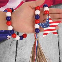 Load image into Gallery viewer, Independence Day Wooden Bead Wreath