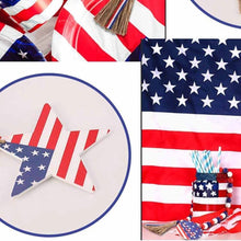 Load image into Gallery viewer, Independence Day Wooden Bead Wreath