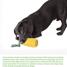 Load image into Gallery viewer, Indestructible Tough Durable Chew Corn Squeaker Interactive Dog Toys