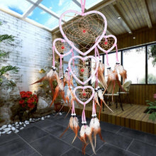 Load image into Gallery viewer, Indian Wolf Dream Catcher With Brown Feathers Dream-catcher Bead Beautiful Home Hanging Decoration Fashion Handmade Ornament Gift Wall Decor For Bedroom Festival Celebration Boho Moon Dream Catcher