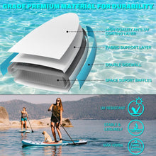 Load image into Gallery viewer, Inflatable Paddle Board Stand up Adults with Adjustable Paddle and Removable Fin Orange