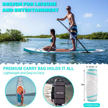 Load image into Gallery viewer, Inflatable Paddle Board Stand up Adults with Adjustable Paddle and Removable Fin Orange