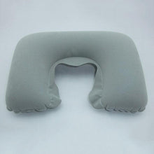 Load image into Gallery viewer, Inflatable Pillow Air Cushion Neck Rest U-Shaped Compact Plane Flight Travel Pillows Home Textile Air Adjustable Feather Soft Microfiber Neck Pillow Inflatable Neck Pillow Sleep with NO Neck Pain, Super Soft Memory Foam Neck Pillow Easy Washing