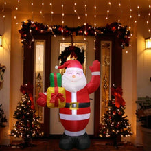 Load image into Gallery viewer, Inflatable Santa Claus and Snowman Night Light Figure