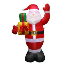 Load image into Gallery viewer, Inflatable Santa Claus and Snowman Night Light Figure