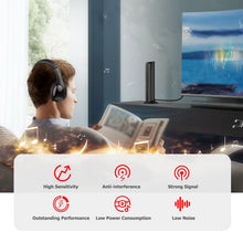 Load image into Gallery viewer, MH2001 Wireless Headphones 5-in-1 Functionality with FM Radio & TV Support On-Ear