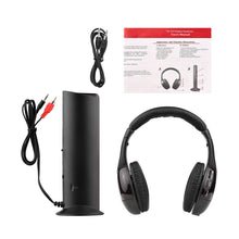Load image into Gallery viewer, MH2001 Wireless Headphones 5-in-1 Functionality with FM Radio & TV Support On-Ear