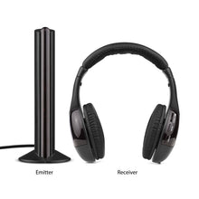 Load image into Gallery viewer, MH2001 Wireless Headphones 5-in-1 Functionality with FM Radio & TV Support On-Ear