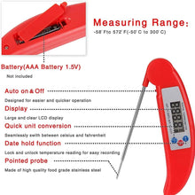 Load image into Gallery viewer, Instant Digital Meat Thermometer Probe for Grilling and Cooking