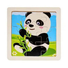 Load image into Gallery viewer, Intelligence Kids Toy Wooden 3D Puzzle Tangram for Children Baby Cartoon Animal , Traffic Puzzles Educational Learning Toys