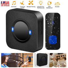 Load image into Gallery viewer, IP55 Waterproof Multi-Melody Wireless Doorbell Rings
