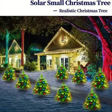 Load image into Gallery viewer, IP65 Waterproof Solar Powered Prelit Small Christmas Tree